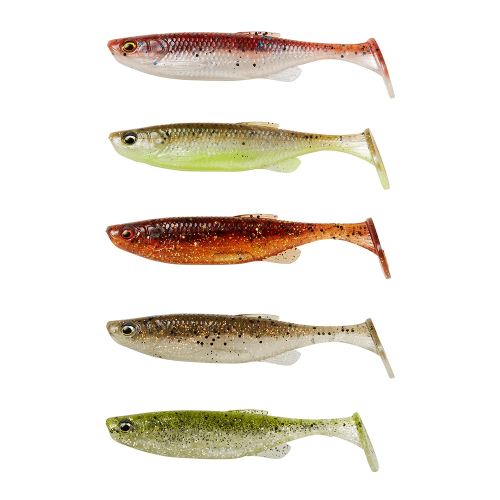 Savage Gear Gumová nástraha Fat Minnow T-Tail 7,5cm 5g Clear Water Mix 5ks