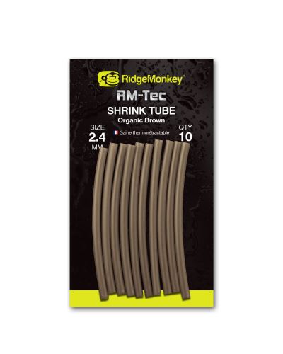 RidgeMonkey Zmršťovacia hadička Connexion Shrink Tube 2,4mm Organic Brown 10ks