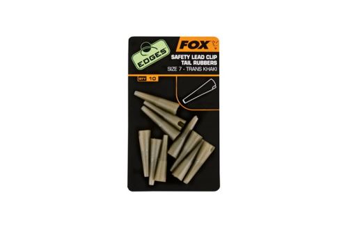 FOX Prevlek Lead Clip Tail Rubbers Veľkosť 7 10ks Trans Khaki