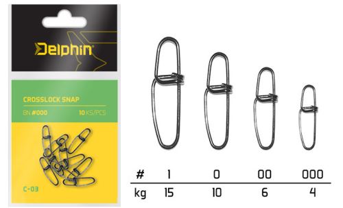 Delphin Karabínka Crosslock Snap C-03