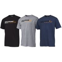 Savage Gear Tričko Signature Logo T-Shirt Black Ink (1)