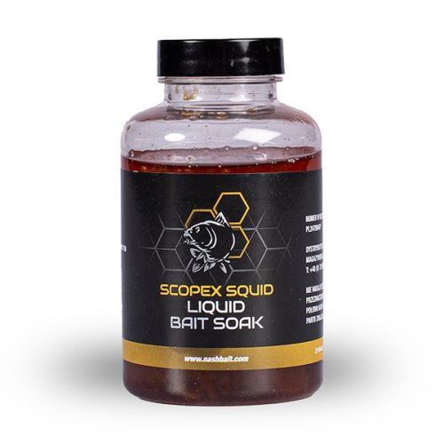 Nash Dip Scopex Squid Liquid Bait Soak 250ml