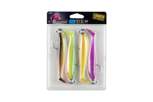 FOX Rage Gumová nástraha Zander Pro Shad 12cm 15g Mixed UV Colour Pack Loaded 4ks