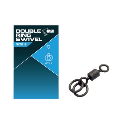 Nash Obratlík Double Ring Swivel Velikost 8 8ks