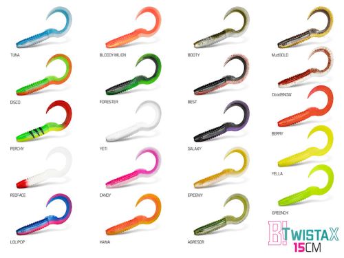 Delphin Gumová nástraha TwistaX Eeltail UVs 15cm 5ks
