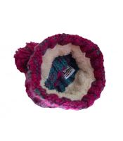 R-SPEKT Dětský kulich Maxi PomPom Beanie Modrovínový (5)