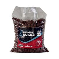 Greyfish Kŕmne boilies ACTIVE Jahoda 5kg 20mm