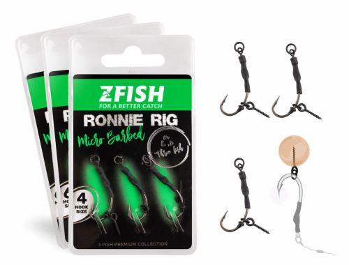 Zfish Náväzec Ronnie Rig 3ks