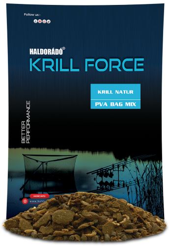 Haldorado Vnadiaca zmes Krill Force PVA Bag Mix 600g Krill Hot Spicy