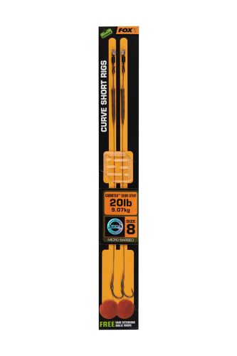 FOX Nadväzec Curve Short Rig Camotex Semi Stiff