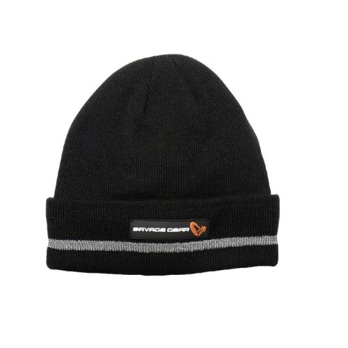 Savage Gear Čiapka Reflex Beanie Black/Reflex