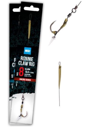 Nash Nadväzec Ronnie Claw Rig Barbed