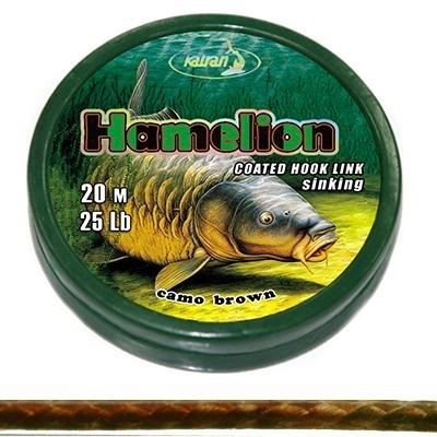 Katran Šnúrka Coated Braided Hook Link Hamelion 20m