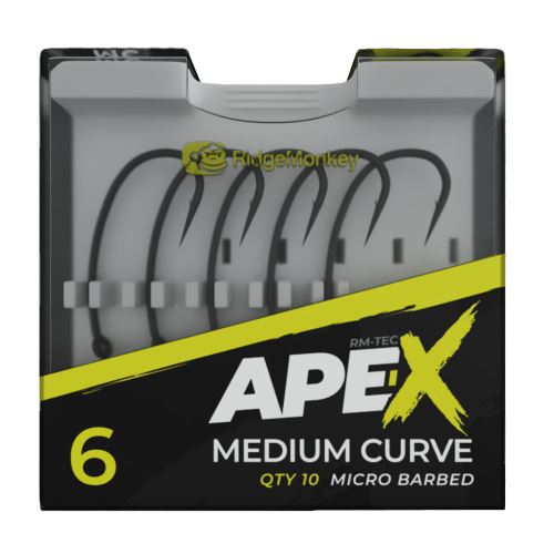 RidgeMonkey Háčik Ape-X Medium Curve Barbed