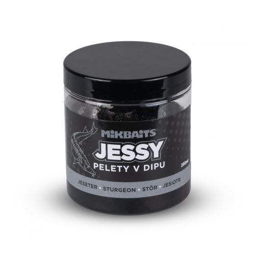 Mikbaits Pelety v dipu Jessy jeseter rad Jessy 250ml 20mm