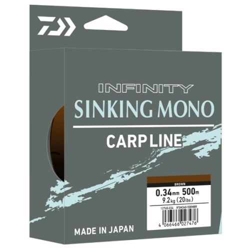 Daiwa Vlasec Infinity Sinking Mono Brown 500m