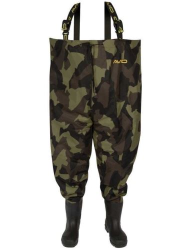 AVID Prsačky Distortion Camo Chest Waders