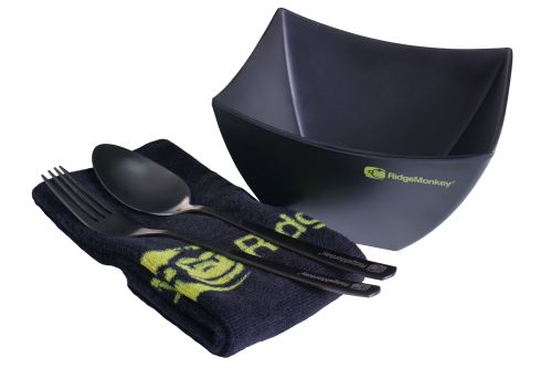 RidgeMonkey Jedálenská sada SQ DLX Bowl Set