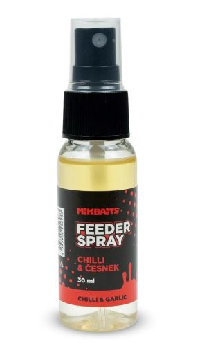 Mikbaits Dip Feeder spray Chilli Česnek 30ml