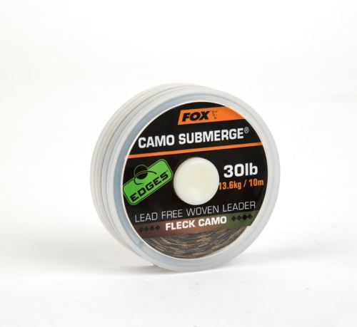 FOX Šnúrka Camo Submerge Lead Free Leaders 10m Fleck Camo