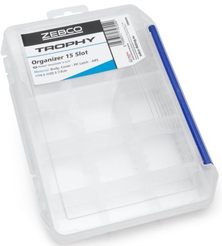 Zebco Krabička Trophy Organizer 15 Slot