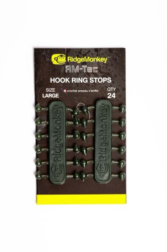 RidgeMonkey Stóper Connexion Hook Ring Stops Large 24ks