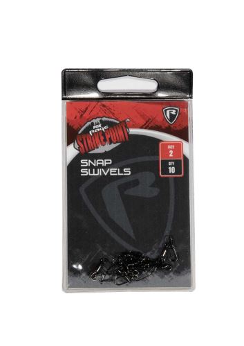 FOX Rage Karabínka s obratlíkom Strike Point Snap Swivel Veľkosť 1/0 10ks