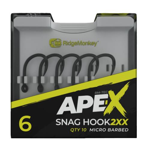 RidgeMonkey Háčik Ape-X Snag Hook 2XX Barbed
