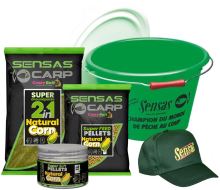 Sensas Akčné vedierko Carp Paste Pellets Corn