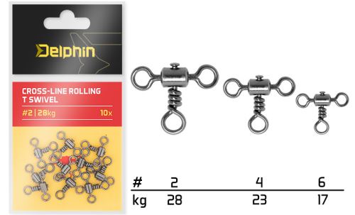 Delphin Obratlík Cross-line Rolling T Swivel