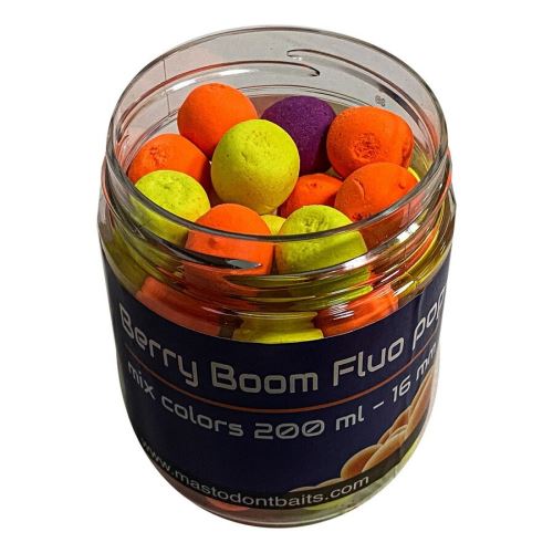 Mastodont Baits Fluo pop-up Berry Boom mix colors 200ml 16mm