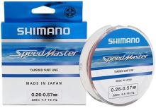 Shimano Ujímaný vlasec Line Speedmaster Surf Taper ld 10x15m 0,26-0,57mm Clear