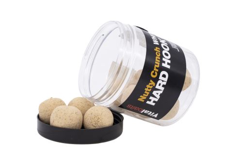 Vitalbaits Boilies Hard Hook Bait Nutty Crunch White 100g