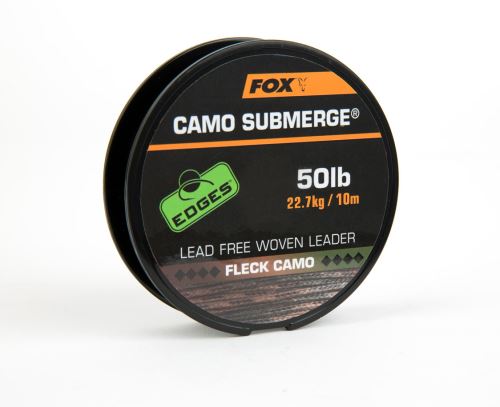 FOX Šnúrka Camo Submerge Lead Free Leaders 10m Fleck Camo